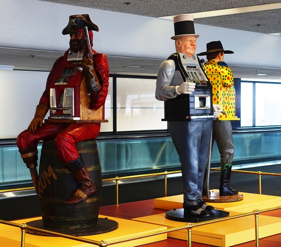 One Armed Bandits, Gambling, SFO, Airport
