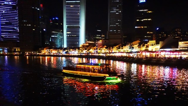 Singapore River Boats, Singapore River, boats, colorful boats