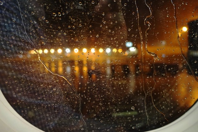 Rain at airport, MCI, Kansas City Thunderstorms.