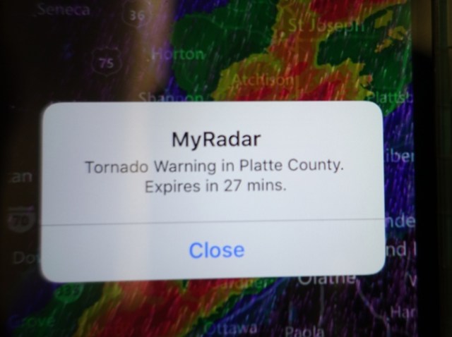 Tornado Warning, Weather App, My Radar