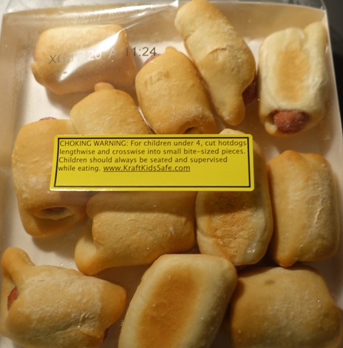 frozen bage dogs, mini bagel dogs, choking hazzard