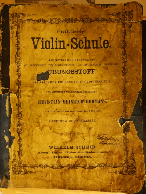 Violin Schule, Christian Heinrich Hohmann, Wilhelm Schmid, Violin Book