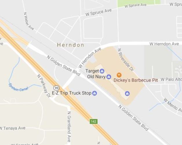 Fresno, California, Cracker Barrel, Google Maps, Herndon California