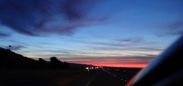Mount Diablo, California, sunset, Red sky