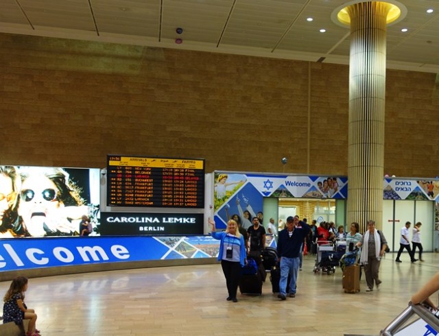 Tel Aviv Airport, Entry Hall, Trip to Israel