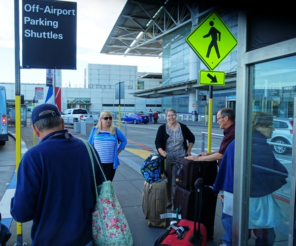 Anza parking, shuttle, SFO
