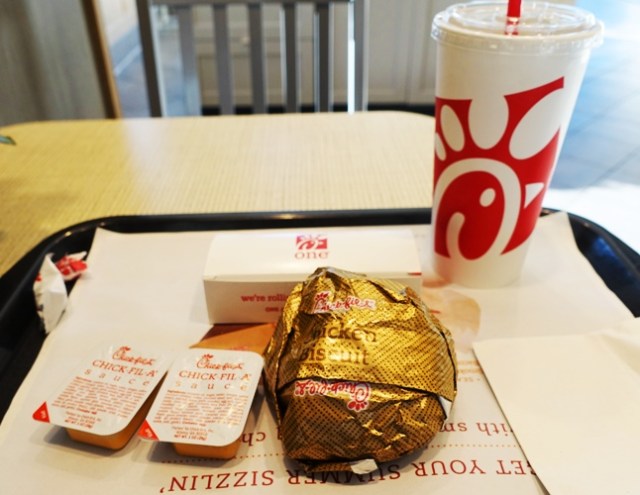 Second Breakfast, Chick-fil-A, Chicken Bisquit, Tater Tots