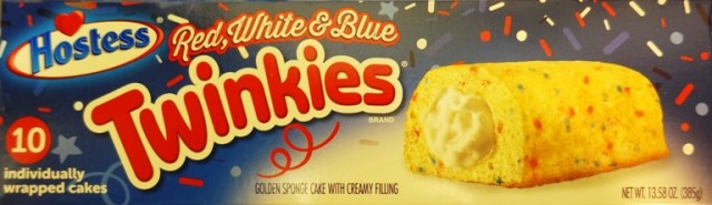 Red, White & Blue Twinkies, Hostess Snack Cakes, Holiday Cakes, 4th of July