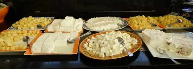 Cheese Buffet, Israel, Dead Sea, Cheese Choices