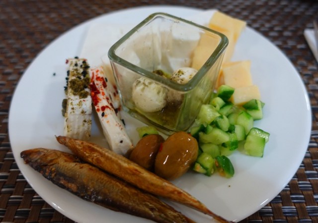Galilee, Leonardo, Tiberias, cheese plate, small fish, olives