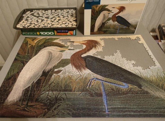 Reddish Egrets, Audubon, Puzzles, Jigsaw Puzzles