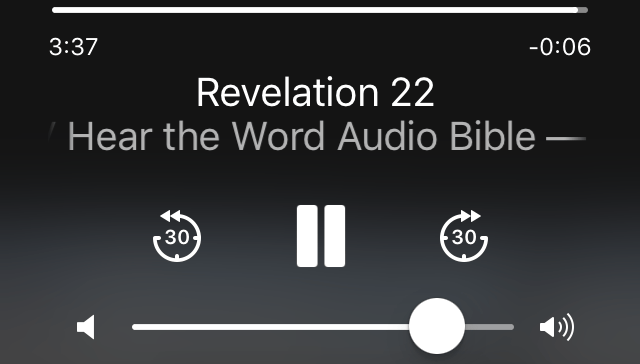Word Audio Bible, ESV, YouVersion, Revelation 22