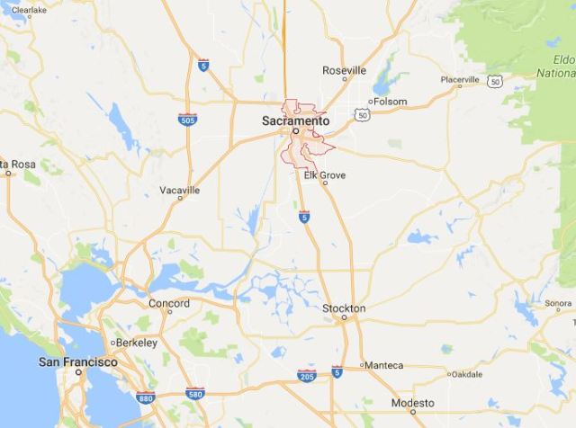 SAcramento, Google Maps, California Cracker Barrel