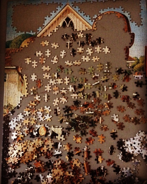 Puzzle, Puzzle pieces, guess the puzzle, culture, painting