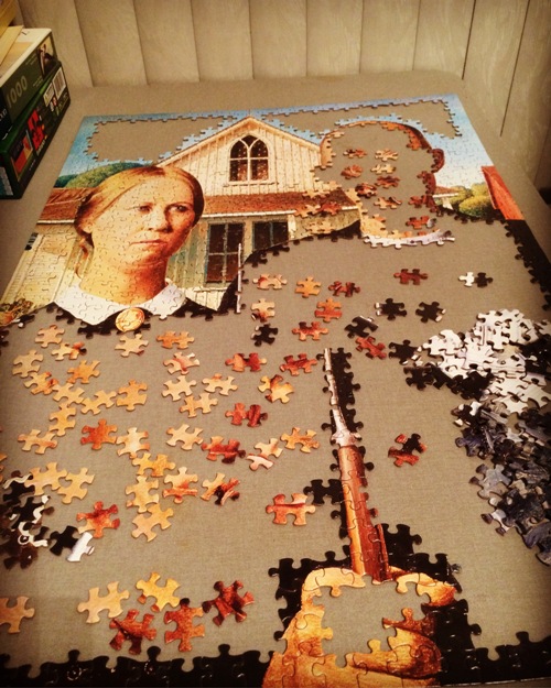 Puzzle, Puzzle pieces, guess the puzzle, culture, painting