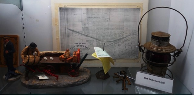 Tracy Museum, Railroad display, Railroad map
