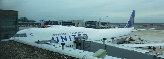 United Airlines 747 last flight, frankfurt, SFO FRA