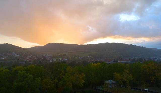 Autumn Sunset in Jena, Germany, sunset