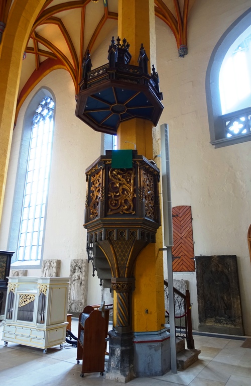 Pulpit, St. Michael, Jena Germany, Luther Preached here
