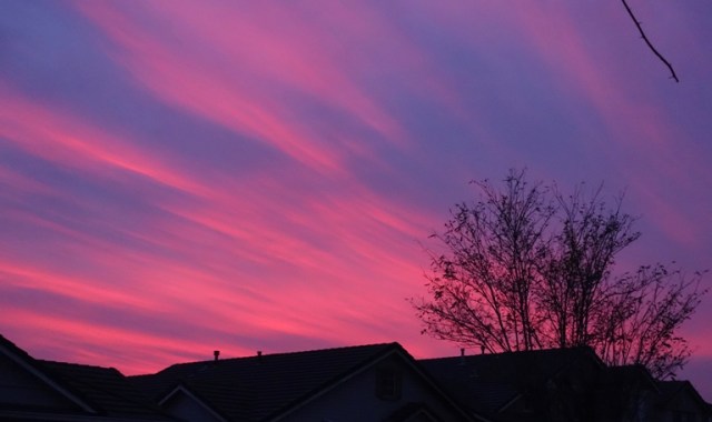 Pink Sunset, California Sunset, Colorful Sunset