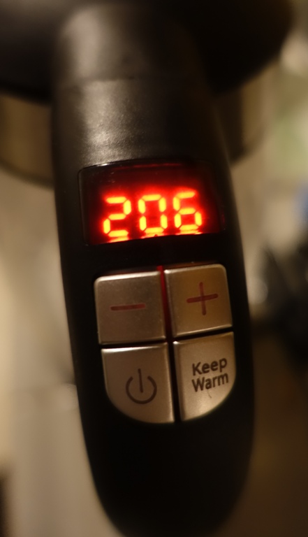 setting temperature, tea steeping adjustments