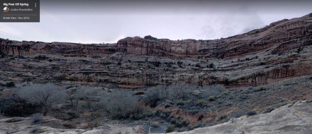 Big Pour Off Spring, Virtual Hike, Google Maps