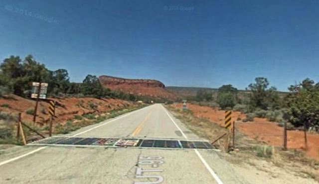 Cattle Guard, Utah Highway, Virtual Hike