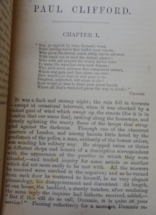 Paul Clifford, Dark and Stormy Night, Bulwer-Lytton