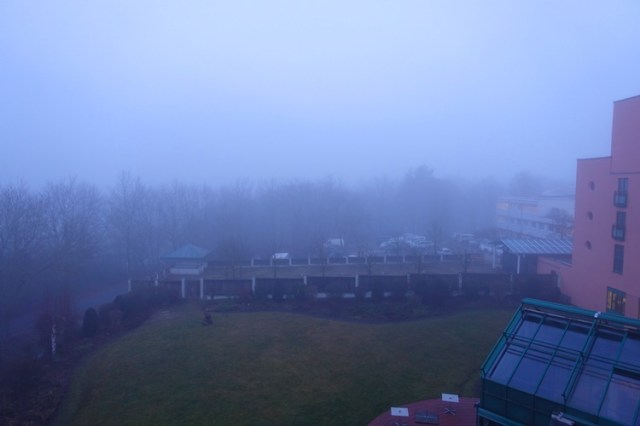 Jena, Germany, Maxx Hotel, Foggy Morning