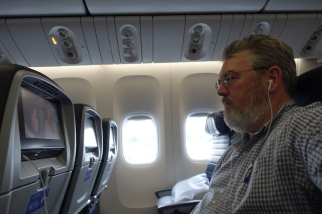 On the Plane, Empty Row, United, 1K Perk