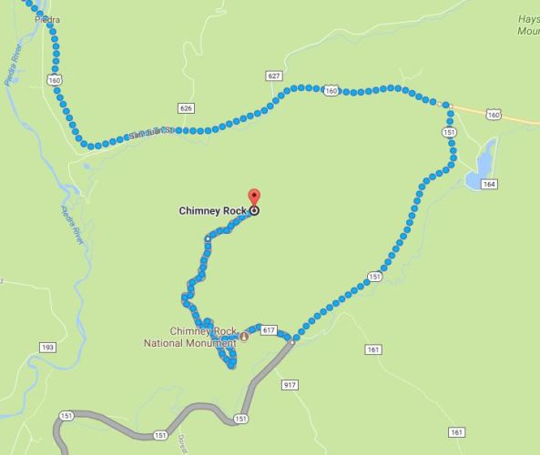Chimney Rock, Colorado, Virtual Hike, Google Maps