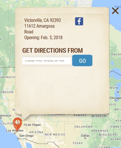 Victorville, California, Cracker Barrel, First California Cracker Barrel