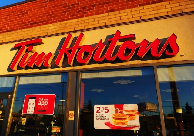 Tim Hortons, Toronto, Canada, Morning, Breakfast
