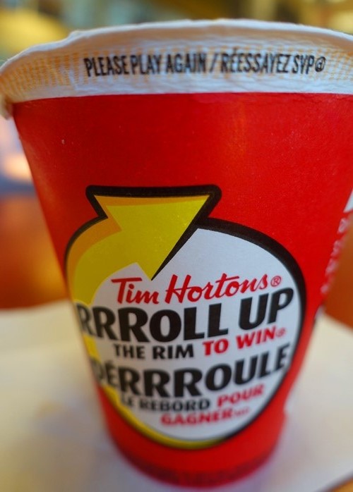 Roll up the Rim, tim hortons, breakfast, canada
