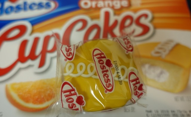 Hostess CupCakes, Snack Cakes, orange cupcakes, food