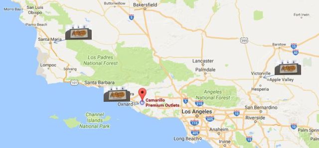 Cracker Barrel Map, California Cracker Barrels