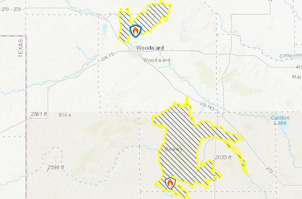 Oklahoma Fires, 34 Complex Fire, Rhea Fire, wild fires