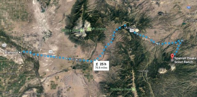 Alamosa to Spanish Peaks Scout Ranch, Virtual Hike, Mountains