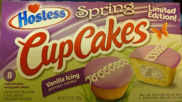 Spring CupCakes, Hostess, Snack Cakes, Limited Edition
