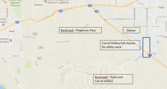 Corral Hollow Closure, Tracy Traffic Troubles, Road Closure, 580 Corridor
