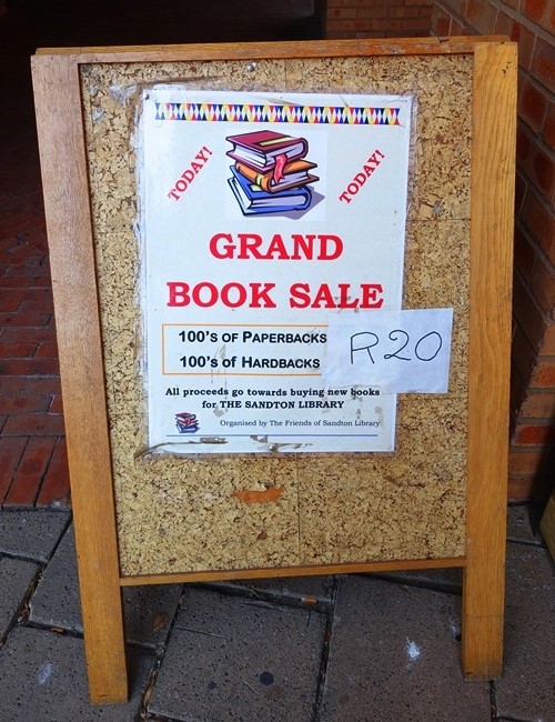 Book Sale, Friends of the library, Sandton, South AFrica