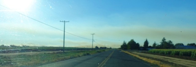 Altamont Fire, Smoke Cloud, Wildfire