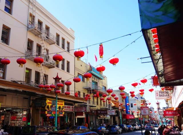San Francisco China Town, Red lanterns