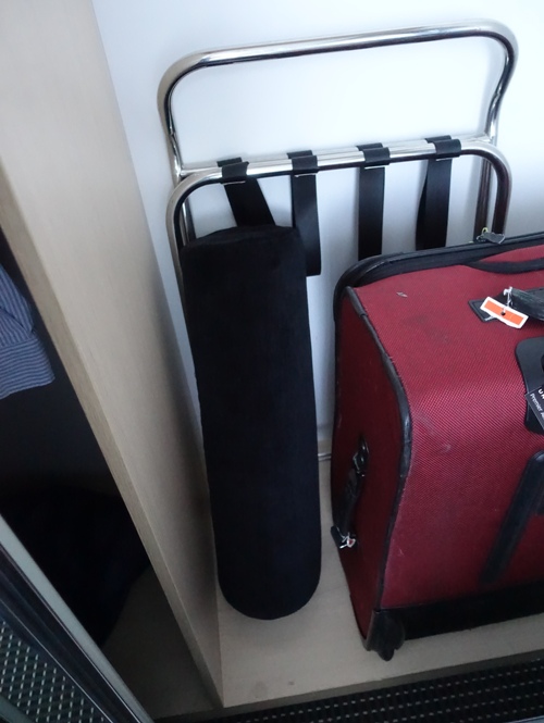 Moved items, serviced room, bolster, pillows