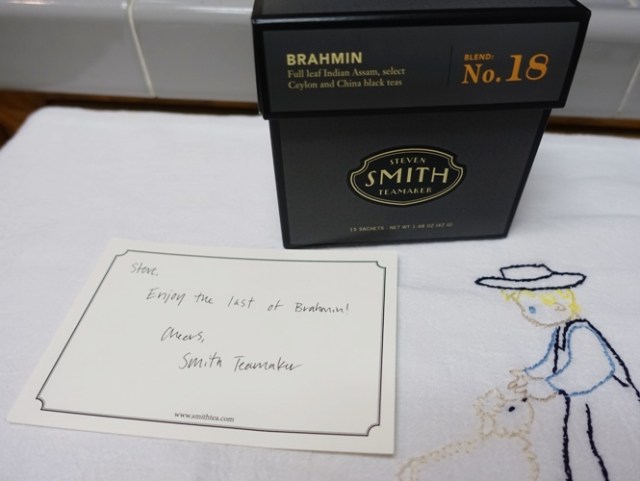 Last of the Brahmin, Black Tea, Steven Smith Teamaker