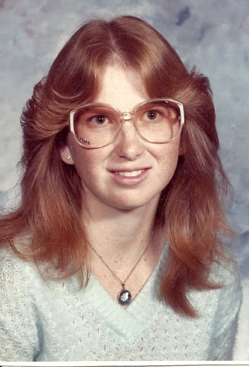 Lori, Cousin, Big Glasses, Big hair