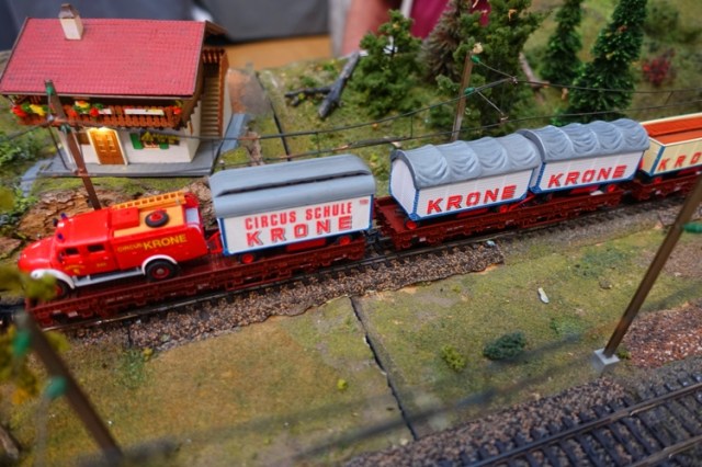 Circus Train, Krone Circus, Model Railroad