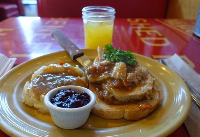 Thanksgiving meal, Red Tractor, Open Face Turkey Sandwich