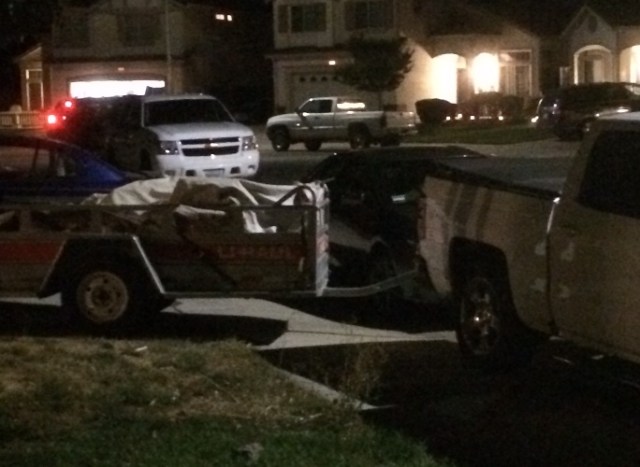 Parking on sidewalk, blocking sidewalk