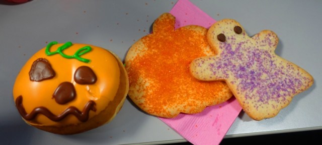 cookies and donuts, halloween, snacks